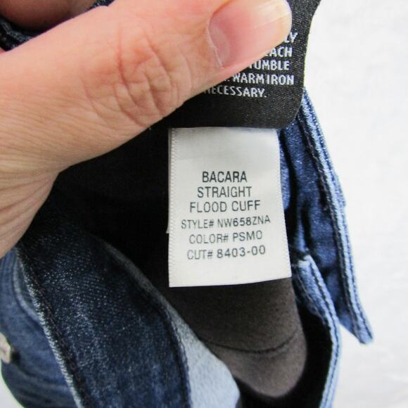 Hudson Jeans Womens 28 Bacara Straight Flood Cuff Stretch Denim PSMO Pockets - Picture 13 of 16